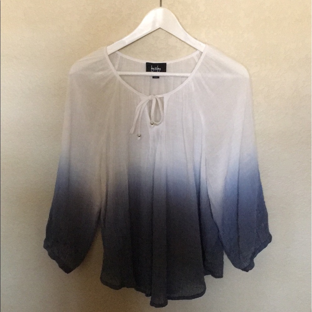 Awesome ombré peasant shirt